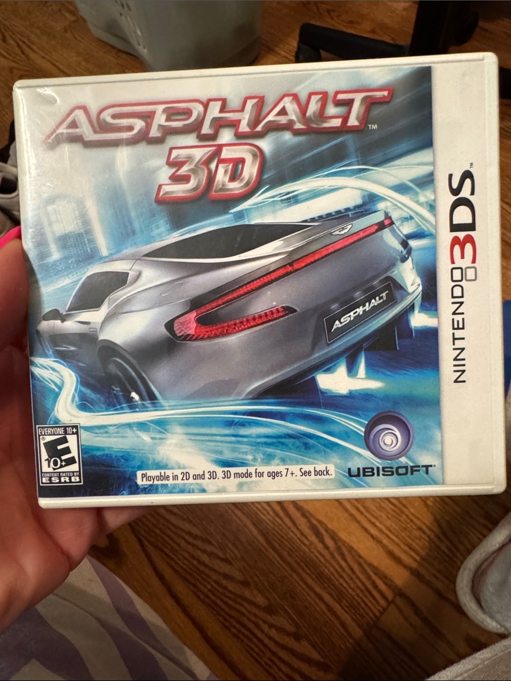 Nintendo Asphalt 3D Game — Silver and Blue Cover